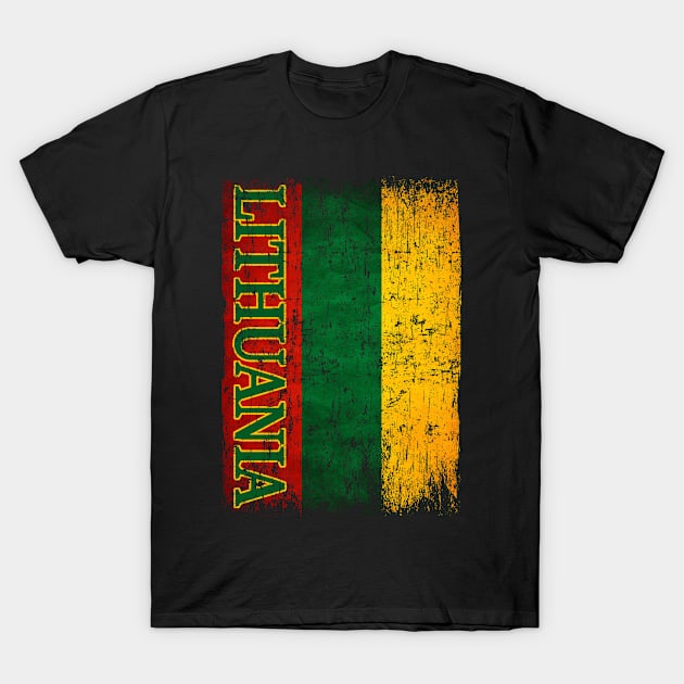 Lithuania Flag Gift Women Men Children Lithuania Retro Vintage T-Shirt by Henry jonh